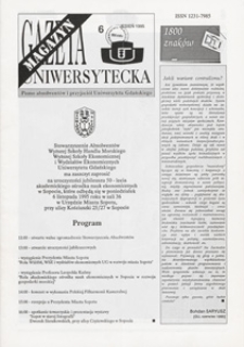 Gazeta Uniwersytecka Magazyn, 1995, nr 6