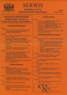 Serwis informacyjny Politechniki Gdańskiej, Nr 106, dnia: 16.05.2005