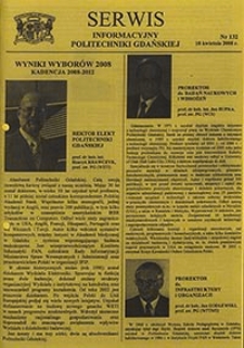 Serwis informacyjny Politechniki Gdańskiej, Nr 132, dnia: 10.04.2008