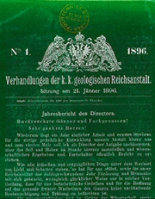 Verhandlungen der Geologischen Bundesanstalt Jg. 1896 Nr 1-18