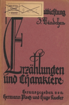 Pommersche Heimatdichtung. 3. Bd., Erz&auml;hlungen und Charaktere (Hochdeutsches und Plattdeutsches)
