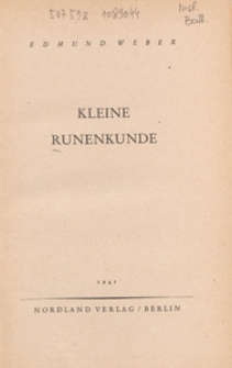 Kleine Runenkunde