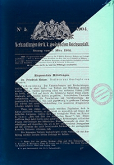 Verhandlungen der Geologischen Bundesanstalt Jg. 1904 Nr 1-18