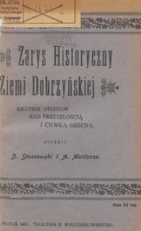 Zarys historyczny Ziemi Dobrzyńskiej : krótkie studjum nad przeszłością i chwilą obecną