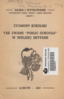 Tak zwane "Public Schools" w Wielkiej Brytanii