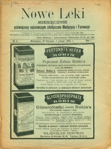 Nowe Leki 1905, R. 1, nr 2, 4