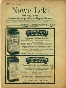 Nowe Leki 1906, R. 2, nr 3