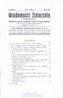 Wiadomości Zielarskie 1937, R.5, nr 2-3, 5, 9-12