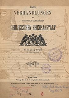 Verhandlungen der Geologischen Bundesanstalt Jg. 1908 Nr 1-18
