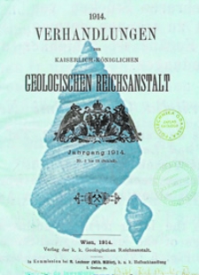 Verhandlungen der Geologischen Bundesanstalt Jg. 1914 Nr 1-18
