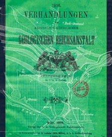 Verhandlungen der Geologischen Bundesanstalt Jg. 1916 Nr 1-18