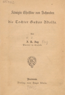 Königin Christine von Schweden die Tochter Gustav Adolfs