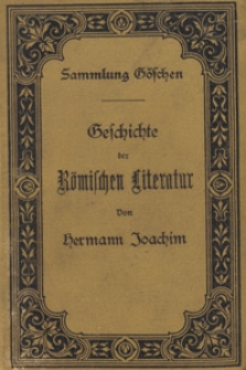 Geschichte der römischen Literatur