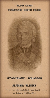 Akademia Wileńska a rozwój polskiej geodezji w latach 1579-1832