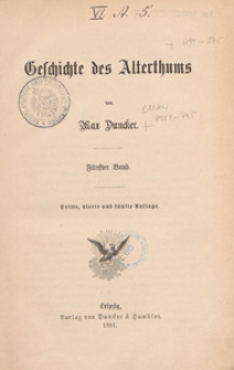 Geschichte des Alterthums. Bd. 5