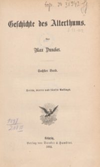 Geschichte des Alterthums. Bd. 6