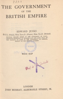 The government of the British Empire