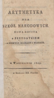 Arytmetyka dla szkół narodowych