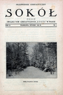 Przewodnik Gimnastyczny "Sok&oacute;ł", 1934, Nr 1