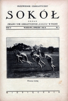 Przewodnik Gimnastyczny "Sokół", 1934, Nr 4