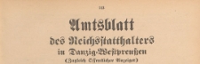 Amtsblatt des Reichsstatthalters in Danzig-Westpreussen : zugleich öffentlicher Anzeiger, 1940.04.03 Nr 16