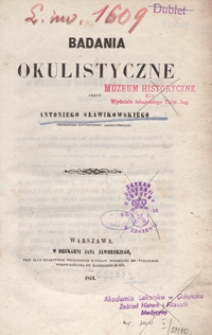 Badania okulistyczne