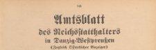 Amtsblatt des Reichsstatthalters in Danzig-Westpreussen : zugleich &ouml;ffentlicher Anzeiger, 1940.08.14 Nr 41