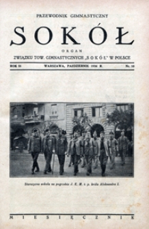 Przewodnik Gimnastyczny "Sok&oacute;ł", 1934, Nr 10