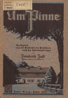 Um Pinne : ein Kapitel aus der Geschichte des Pietismus nach den Befreiungskriegen