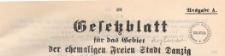 Gesetzblatt f&uuml;r das Gebiet der Ehemaligen Freien Stadt Danzig, 1939.09.11 nr 97