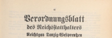 Verordnungsblatt des Reichsstatthalters, Reichsgau Danzig-Westpreussen, 1939.11.14 nr 5