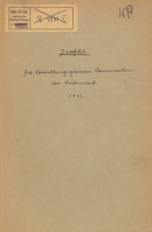 Die Verwaltungsgrenzen Pommerellens zur Ordenszeit : (Teildruck)