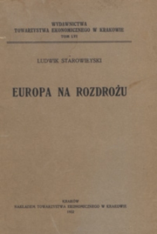 Europa na rozdrożu