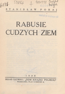 Rabusie cudzych ziem