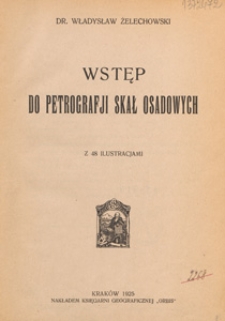 Wstęp do petrografji skał osadowych