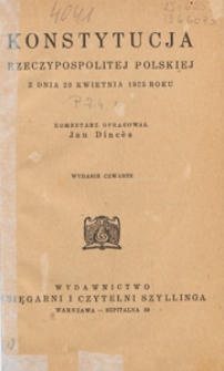 Konstytucja Rzeczpospolitej Polskiej z dnia 23 marca 1935 roku