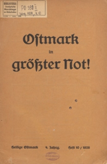 Heilige Ostmark : Zeitschrift für kulturfragen des deutschen Ostens, 1928 H. 10
