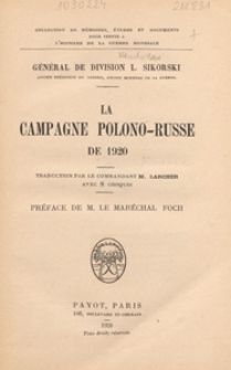 La campagne polono-russe de 1920