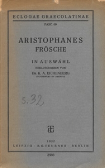 Aristophanes Frösche