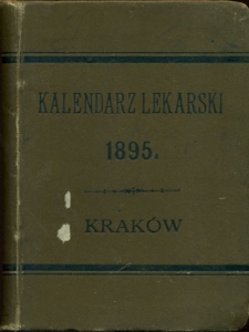 Kalendarz lekarski krakowski na rok 1895