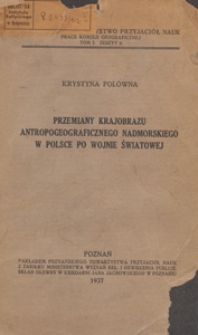 Prace Komisji Geograficznej, 1937, Tom 1 zesz. 2