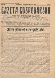 Gazeta Gospodarska : tygodnik społeczno-rolniczy, 1932 nr 22