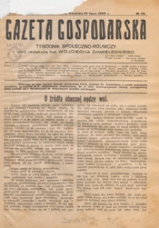 Gazeta Gospodarska : tygodnik społeczno-rolniczy, 1932 nr 28