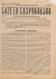Gazeta Gospodarska : tygodnik społeczno-rolniczy, 1932 nr 30/31