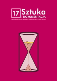 Sztuka i Dokumentacja nr 17, 2017