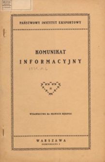 Komunikat Informacyjny Nr 6 (165) z Dnia 6 luty 1931
