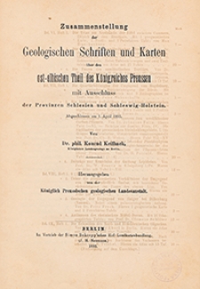 Abhandlungen der Königlich Preussischen Geologischen Landesanstalt : neue Folge 1893 H. 14