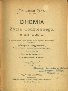 Chemia życia codziennego : wykłady publiczne