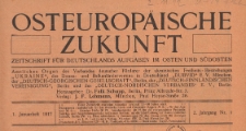Osteurop&auml;ische Zukunft : Zeitschrift f&uuml;r Deutschlands Aufgaben im Osten und S&uuml;dosten, 1917 nr 10