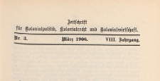 Zeitschrift für Kolonialpolitik, Kolonialrecht und Kolonialwirtschaft, 1906 nr 3